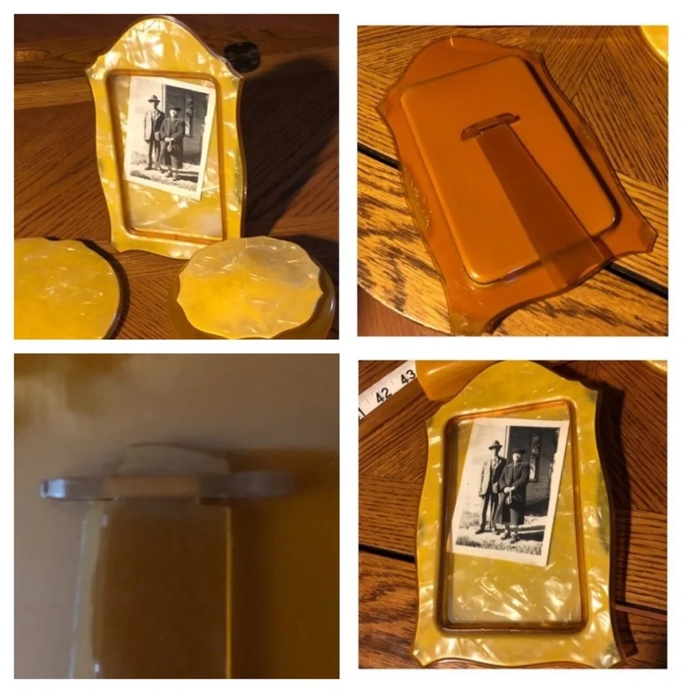 Vintage Celluloid Vanity Set